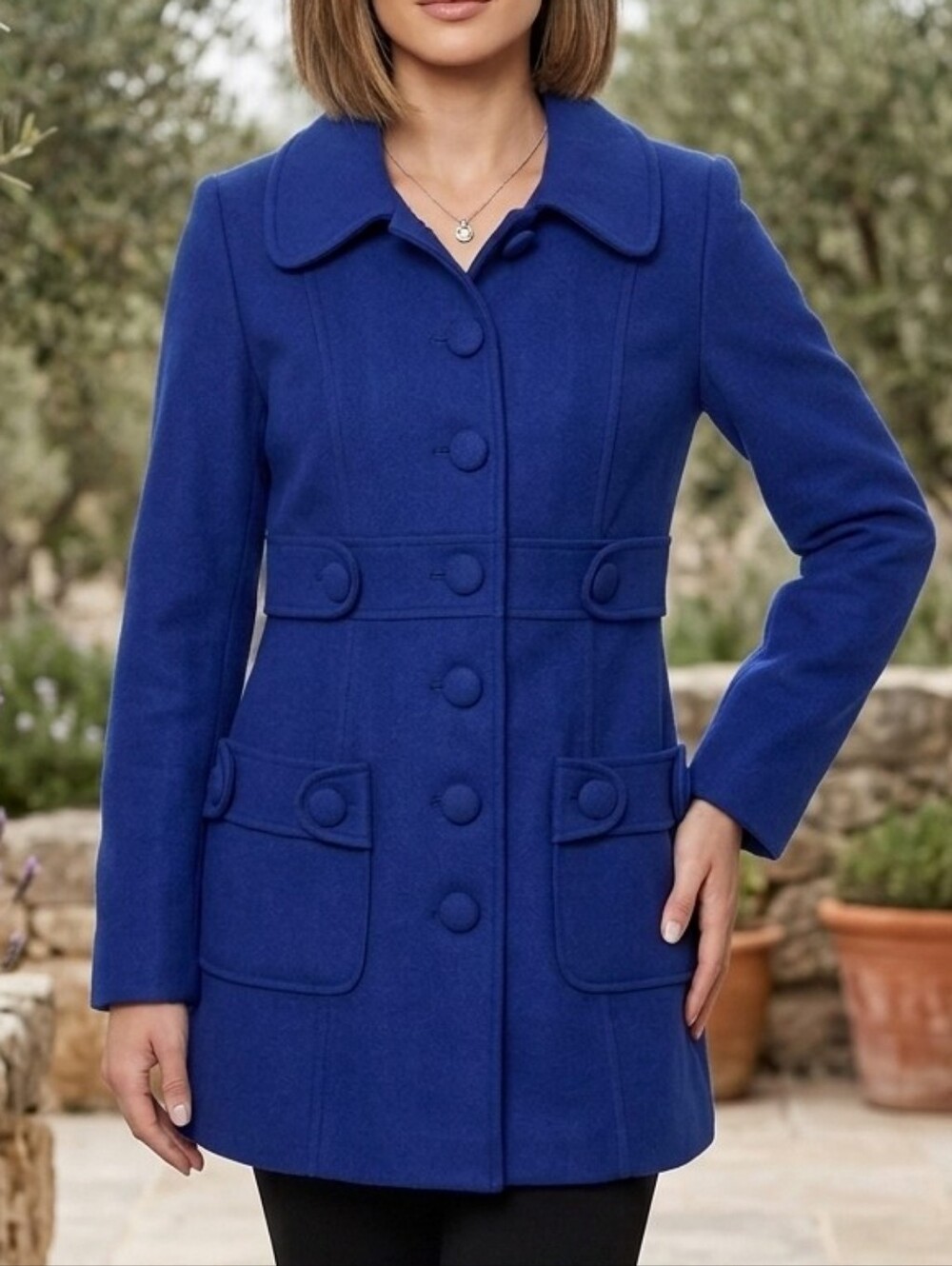 Jack by BB Dakota Royal Blue Pea Coat